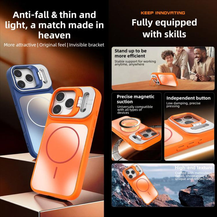 AG Frosted Lens Holder MagSafe Phone Case, For iPhone 12 Pro Max, For iPhone 12 Pro, For iPhone 11