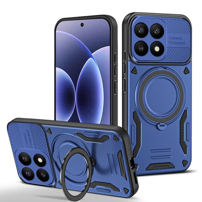 Funda para teléfono MagSafe 2 en 1 de TPU con soporte giratorio, For Xiaomi 17 Pro Max, For Xiaomi 17, For Xiaomi Poco F7 Ultra / Redmi K80 Pro