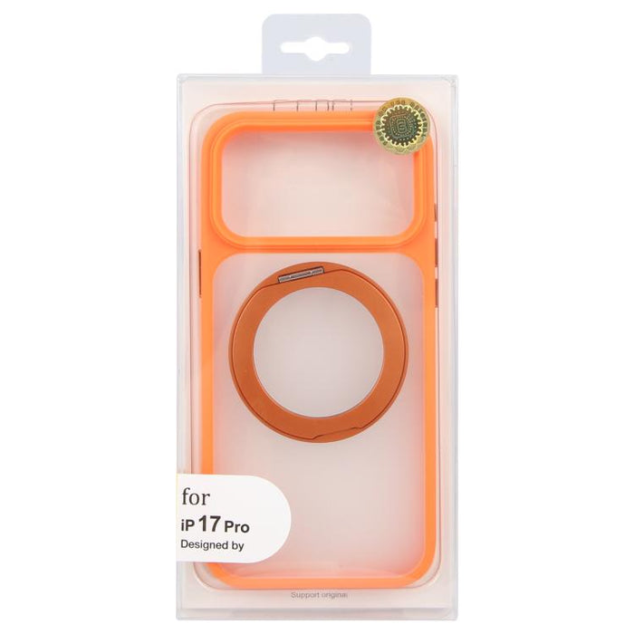 GEBEI Jazz Series 360 Degree Rotation Holder Skin Feel Frosted MagSafe Phone Case, For iPhone 17 Pro Max, For iPhone 17 Pro