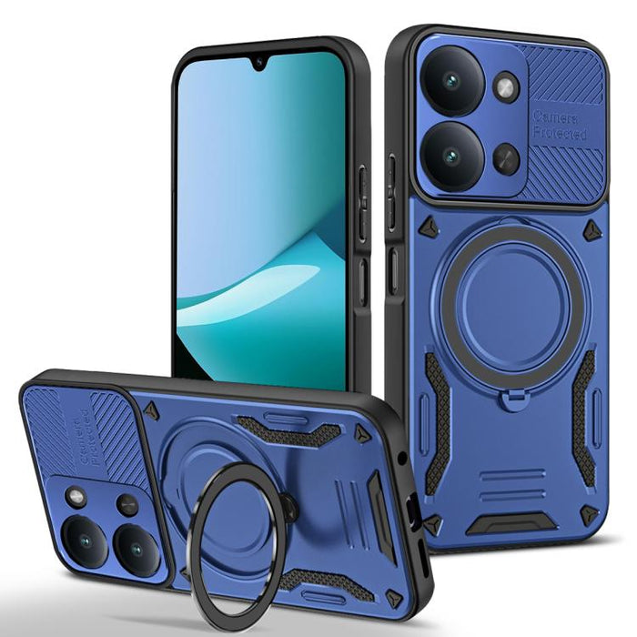 Funda para teléfono MagSafe 2 en 1 de TPU con soporte giratorio, For Redmi K90 Pro Max / Poco F8 Ultra 5G, For Redmi K90 / Poco F8 Pro 5G, For Redmi 15C 5G / 4G EU 173mm, For Redmi A5 4G 173.3mm, For Redmi 14C 5G / 4G, For Redmi Note 14 Pro+ 5G