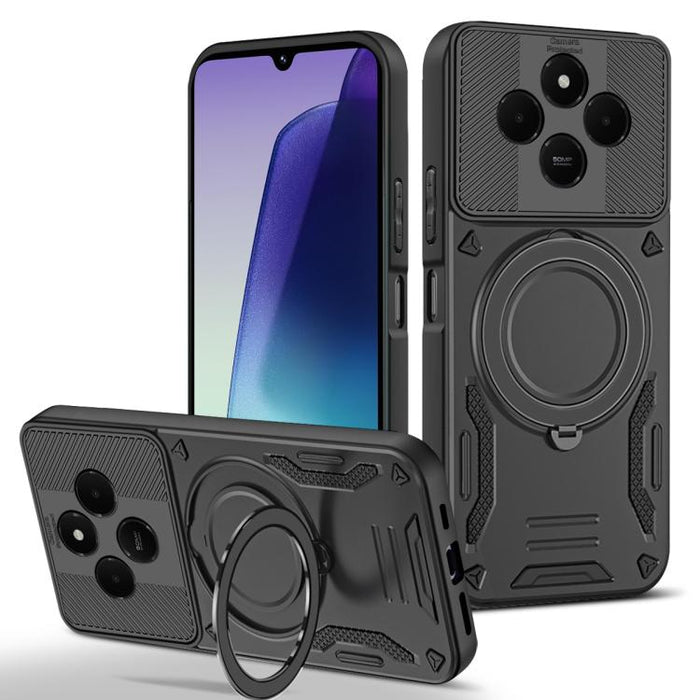 Funda para teléfono MagSafe 2 en 1 de TPU con soporte giratorio, For Redmi K90 Pro Max / Poco F8 Ultra 5G, For Redmi K90 / Poco F8 Pro 5G, For Redmi 15C 5G / 4G EU 173mm, For Redmi A5 4G 173.3mm, For Redmi 14C 5G / 4G, For Redmi Note 14 Pro+ 5G