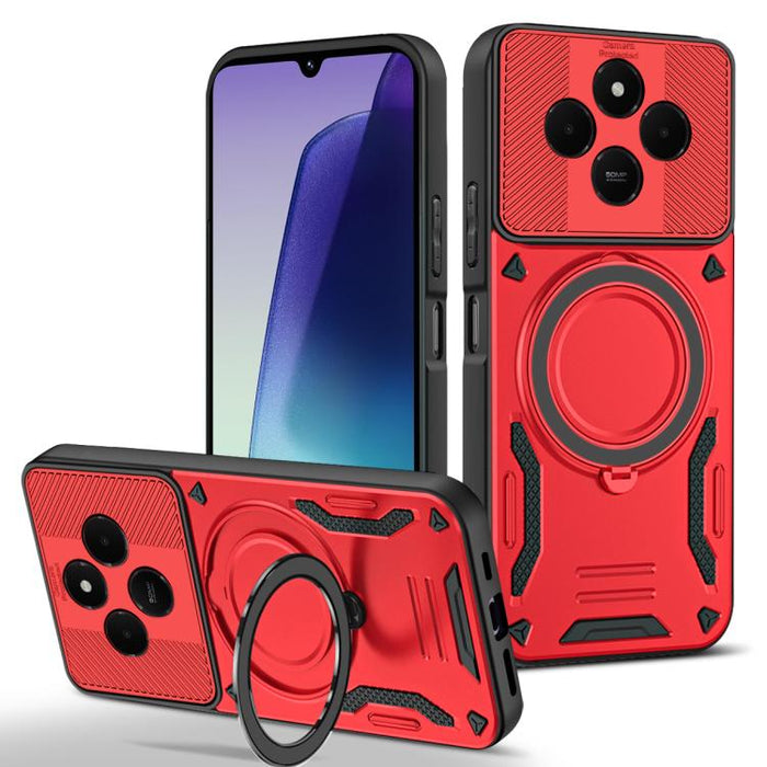 Funda para teléfono MagSafe 2 en 1 de TPU con soporte giratorio, For Redmi K90 Pro Max / Poco F8 Ultra 5G, For Redmi K90 / Poco F8 Pro 5G, For Redmi 15C 5G / 4G EU 173mm, For Redmi A5 4G 173.3mm, For Redmi 14C 5G / 4G, For Redmi Note 14 Pro+ 5G