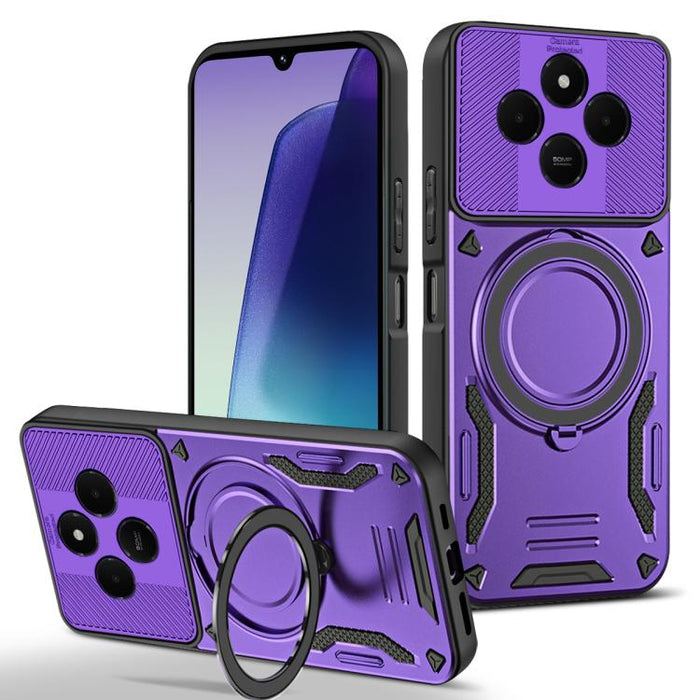 Funda para teléfono MagSafe 2 en 1 de TPU con soporte giratorio, For Redmi K90 Pro Max / Poco F8 Ultra 5G, For Redmi K90 / Poco F8 Pro 5G, For Redmi 15C 5G / 4G EU 173mm, For Redmi A5 4G 173.3mm, For Redmi 14C 5G / 4G, For Redmi Note 14 Pro+ 5G