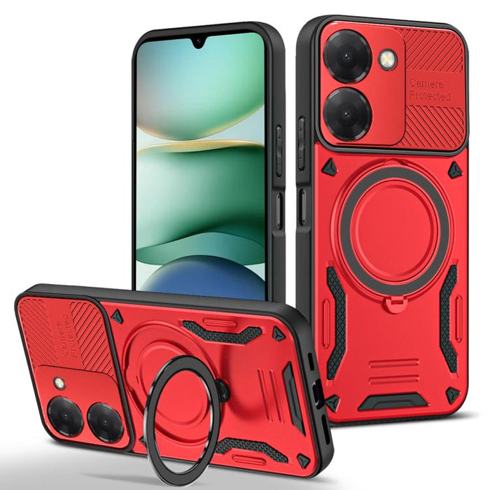 Funda para teléfono MagSafe 2 en 1 de TPU con soporte giratorio, For Redmi K90 Pro Max / Poco F8 Ultra 5G, For Redmi K90 / Poco F8 Pro 5G, For Redmi 15C 5G / 4G EU 173mm, For Redmi A5 4G 173.3mm, For Redmi 14C 5G / 4G, For Redmi Note 14 Pro+ 5G