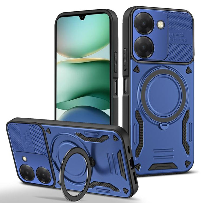 Funda para teléfono MagSafe 2 en 1 de TPU con soporte giratorio, For Redmi K90 Pro Max / Poco F8 Ultra 5G, For Redmi K90 / Poco F8 Pro 5G, For Redmi 15C 5G / 4G EU 173mm, For Redmi A5 4G 173.3mm, For Redmi 14C 5G / 4G, For Redmi Note 14 Pro+ 5G