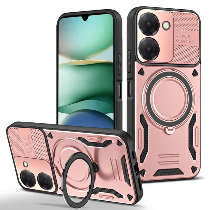 Funda para teléfono MagSafe 2 en 1 de TPU con soporte giratorio, For Redmi K90 Pro Max / Poco F8 Ultra 5G, For Redmi K90 / Poco F8 Pro 5G, For Redmi 15C 5G / 4G EU 173mm, For Redmi A5 4G 173.3mm, For Redmi 14C 5G / 4G, For Redmi Note 14 Pro+ 5G