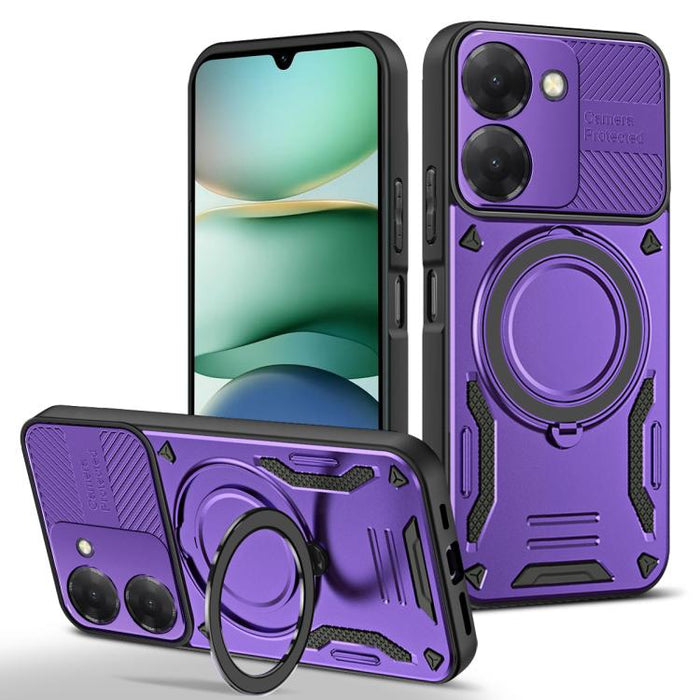 Funda para teléfono MagSafe 2 en 1 de TPU con soporte giratorio, For Redmi K90 Pro Max / Poco F8 Ultra 5G, For Redmi K90 / Poco F8 Pro 5G, For Redmi 15C 5G / 4G EU 173mm, For Redmi A5 4G 173.3mm, For Redmi 14C 5G / 4G, For Redmi Note 14 Pro+ 5G