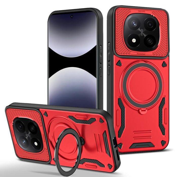 Funda para teléfono MagSafe 2 en 1 de TPU con soporte giratorio, For Redmi K90 Pro Max / Poco F8 Ultra 5G, For Redmi K90 / Poco F8 Pro 5G, For Redmi 15C 5G / 4G EU 173mm, For Redmi A5 4G 173.3mm, For Redmi 14C 5G / 4G, For Redmi Note 14 Pro+ 5G
