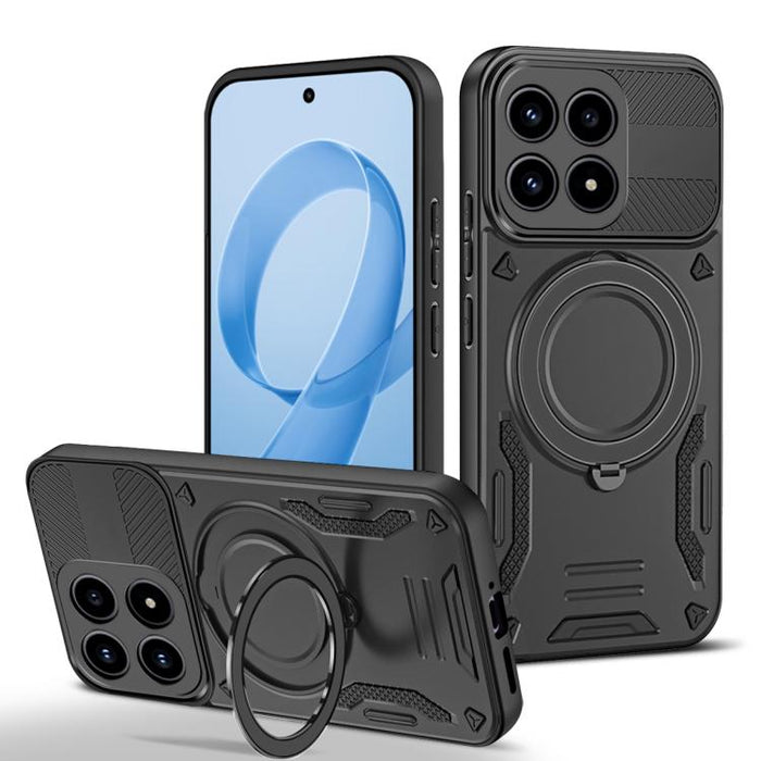 Funda para teléfono MagSafe 2 en 1 de TPU con soporte giratorio, For Redmi K90 Pro Max / Poco F8 Ultra 5G, For Redmi K90 / Poco F8 Pro 5G, For Redmi 15C 5G / 4G EU 173mm, For Redmi A5 4G 173.3mm, For Redmi 14C 5G / 4G, For Redmi Note 14 Pro+ 5G