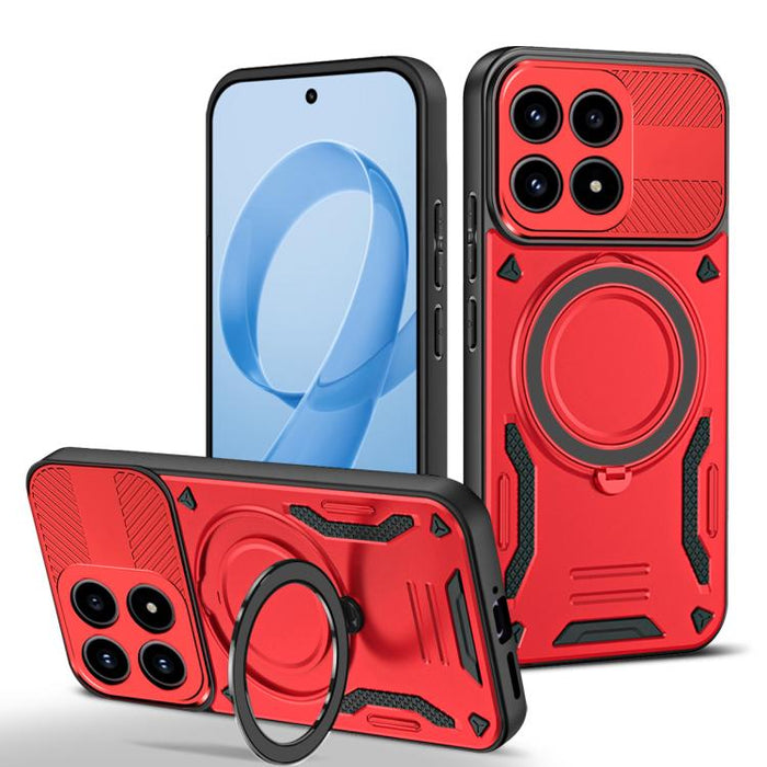 Funda para teléfono MagSafe 2 en 1 de TPU con soporte giratorio, For Redmi K90 Pro Max / Poco F8 Ultra 5G, For Redmi K90 / Poco F8 Pro 5G, For Redmi 15C 5G / 4G EU 173mm, For Redmi A5 4G 173.3mm, For Redmi 14C 5G / 4G, For Redmi Note 14 Pro+ 5G
