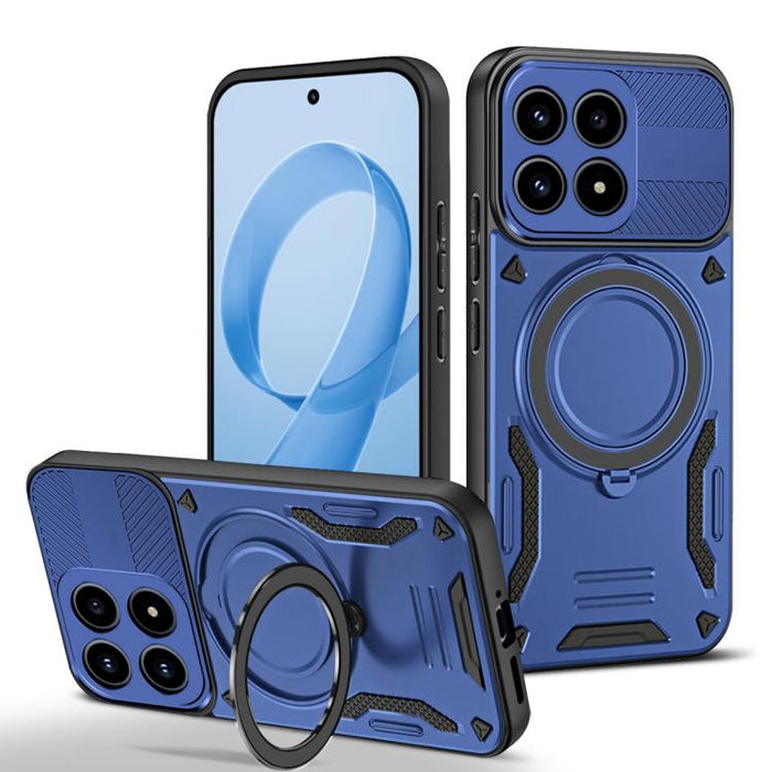 Funda para teléfono MagSafe 2 en 1 de TPU con soporte giratorio, For Redmi K90 Pro Max / Poco F8 Ultra 5G, For Redmi K90 / Poco F8 Pro 5G, For Redmi 15C 5G / 4G EU 173mm, For Redmi A5 4G 173.3mm, For Redmi 14C 5G / 4G, For Redmi Note 14 Pro+ 5G