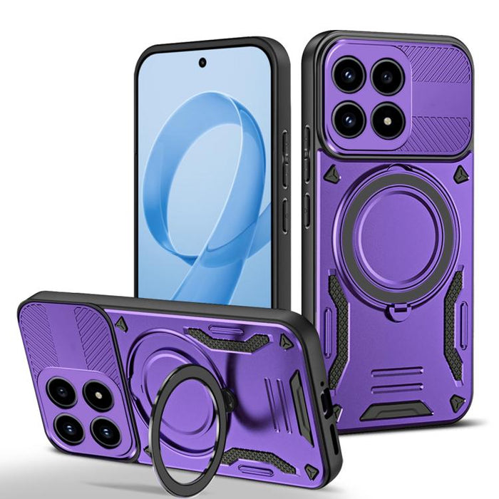 Funda para teléfono MagSafe 2 en 1 de TPU con soporte giratorio, For Redmi K90 Pro Max / Poco F8 Ultra 5G, For Redmi K90 / Poco F8 Pro 5G, For Redmi 15C 5G / 4G EU 173mm, For Redmi A5 4G 173.3mm, For Redmi 14C 5G / 4G, For Redmi Note 14 Pro+ 5G