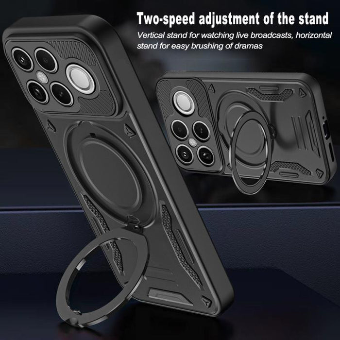 Funda para teléfono MagSafe 2 en 1 de TPU con soporte giratorio, For Redmi K90 Pro Max / Poco F8 Ultra 5G, For Redmi K90 / Poco F8 Pro 5G, For Redmi 15C 5G / 4G EU 173mm, For Redmi A5 4G 173.3mm, For Redmi 14C 5G / 4G, For Redmi Note 14 Pro+ 5G