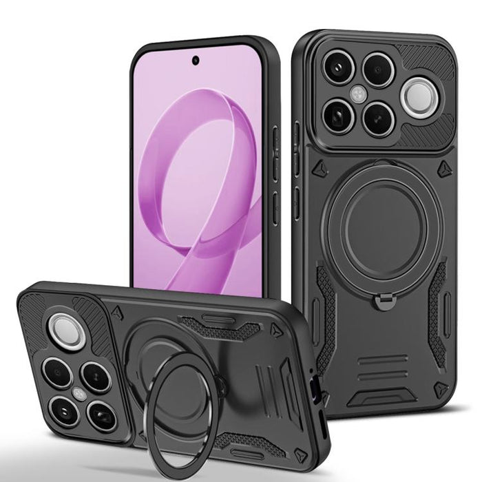 Funda para teléfono MagSafe 2 en 1 de TPU con soporte giratorio, For Redmi K90 Pro Max / Poco F8 Ultra 5G, For Redmi K90 / Poco F8 Pro 5G, For Redmi 15C 5G / 4G EU 173mm, For Redmi A5 4G 173.3mm, For Redmi 14C 5G / 4G, For Redmi Note 14 Pro+ 5G