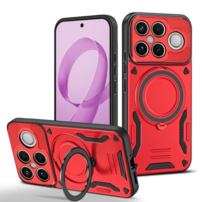 Funda para teléfono MagSafe 2 en 1 de TPU con soporte giratorio, For Redmi K90 Pro Max / Poco F8 Ultra 5G, For Redmi K90 / Poco F8 Pro 5G, For Redmi 15C 5G / 4G EU 173mm, For Redmi A5 4G 173.3mm, For Redmi 14C 5G / 4G, For Redmi Note 14 Pro+ 5G
