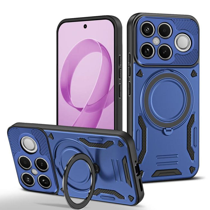 Funda para teléfono MagSafe 2 en 1 de TPU con soporte giratorio, For Redmi K90 Pro Max / Poco F8 Ultra 5G, For Redmi K90 / Poco F8 Pro 5G, For Redmi 15C 5G / 4G EU 173mm, For Redmi A5 4G 173.3mm, For Redmi 14C 5G / 4G, For Redmi Note 14 Pro+ 5G