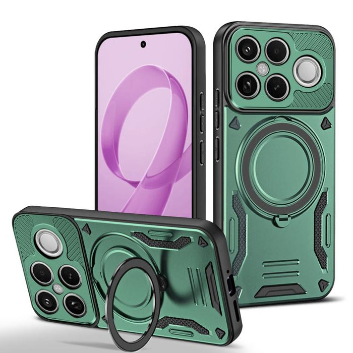 Funda para teléfono MagSafe 2 en 1 de TPU con soporte giratorio, For Redmi K90 Pro Max / Poco F8 Ultra 5G, For Redmi K90 / Poco F8 Pro 5G, For Redmi 15C 5G / 4G EU 173mm, For Redmi A5 4G 173.3mm, For Redmi 14C 5G / 4G, For Redmi Note 14 Pro+ 5G