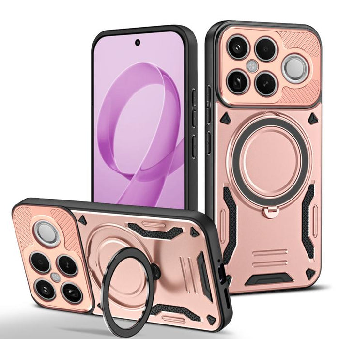 Funda para teléfono MagSafe 2 en 1 de TPU con soporte giratorio, For Redmi K90 Pro Max / Poco F8 Ultra 5G, For Redmi K90 / Poco F8 Pro 5G, For Redmi 15C 5G / 4G EU 173mm, For Redmi A5 4G 173.3mm, For Redmi 14C 5G / 4G, For Redmi Note 14 Pro+ 5G