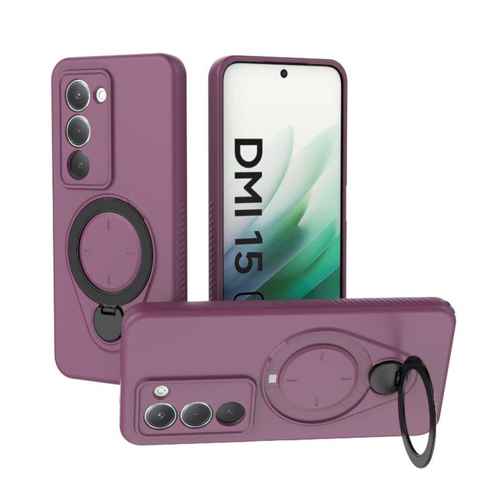 Funda Ring Shield MagSafe de TPU para teléfono con soporte giratorio de 360 grados, For Redmi Note 15 Pro+ 5G 163.3mm, For Redmi Note 15 4G / 5G Global 164mm, For Redmi Note 15 Pro 4G Global 163.2mm, For Redmi Note 15 Pro 5G Global 163.6mm           ...