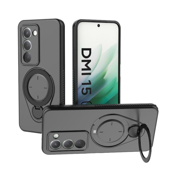 Funda Ring Shield MagSafe de TPU para teléfono con soporte giratorio de 360 grados, For Redmi Note 15 Pro+ 5G 163.3mm, For Redmi Note 15 4G / 5G Global 164mm, For Redmi Note 15 Pro 4G Global 163.2mm, For Redmi Note 15 Pro 5G Global 163.6mm           ...