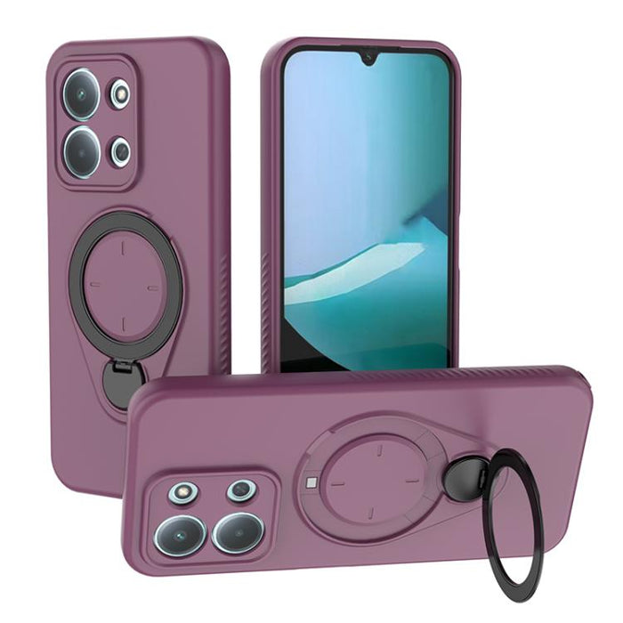 Funda Ring Shield MagSafe de TPU para teléfono con soporte giratorio de 360 grados, For Redmi Note 15 Pro+ 5G 163.3mm, For Redmi Note 15 4G / 5G Global 164mm, For Redmi Note 15 Pro 4G Global 163.2mm, For Redmi Note 15 Pro 5G Global 163.6mm           ...