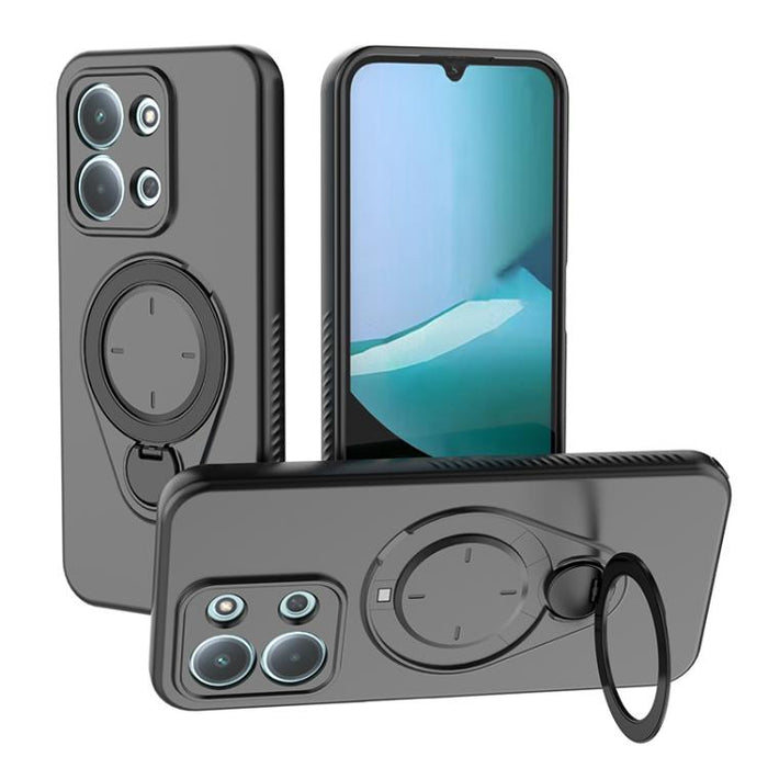 Funda Ring Shield MagSafe de TPU para teléfono con soporte giratorio de 360 grados, For Redmi Note 15 Pro+ 5G 163.3mm, For Redmi Note 15 4G / 5G Global 164mm, For Redmi Note 15 Pro 4G Global 163.2mm, For Redmi Note 15 Pro 5G Global 163.6mm           ...