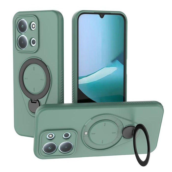 Funda Ring Shield MagSafe de TPU para teléfono con soporte giratorio de 360 grados, For Redmi Note 15 Pro+ 5G 163.3mm, For Redmi Note 15 4G / 5G Global 164mm, For Redmi Note 15 Pro 4G Global 163.2mm, For Redmi Note 15 Pro 5G Global 163.6mm           ...