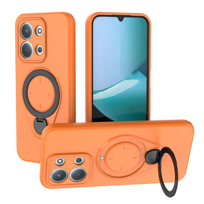 Funda Ring Shield MagSafe de TPU para teléfono con soporte giratorio de 360 grados, For Redmi Note 15 Pro+ 5G 163.3mm, For Redmi Note 15 4G / 5G Global 164mm, For Redmi Note 15 Pro 4G Global 163.2mm, For Redmi Note 15 Pro 5G Global 163.6mm           ...