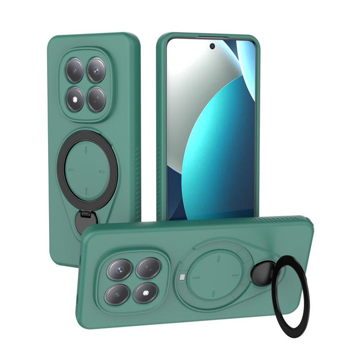 Funda Ring Shield MagSafe de TPU para teléfono con soporte giratorio de 360 grados, For Redmi Note 15 Pro+ 5G 163.3mm, For Redmi Note 15 4G / 5G Global 164mm, For Redmi Note 15 Pro 4G Global 163.2mm, For Redmi Note 15 Pro 5G Global 163.6mm           ...
