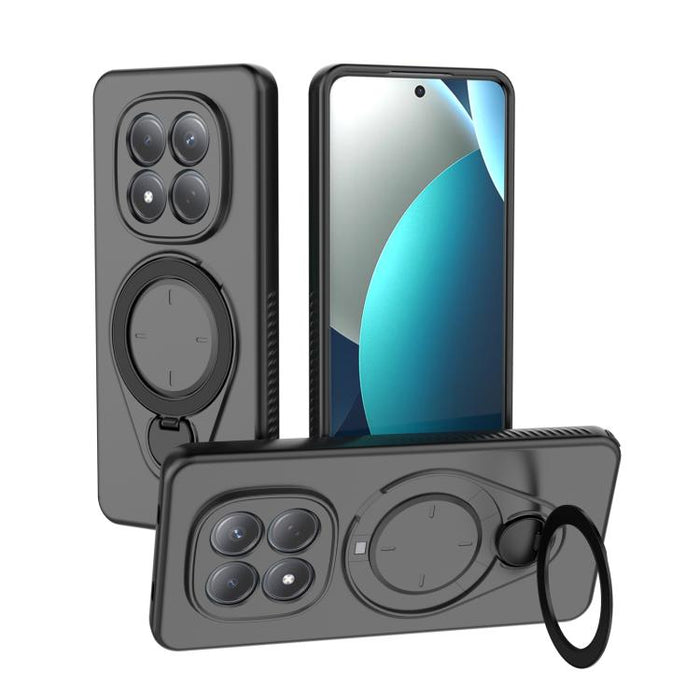 Funda Ring Shield MagSafe de TPU para teléfono con soporte giratorio de 360 grados, For Redmi Note 15 Pro+ 5G 163.3mm, For Redmi Note 15 4G / 5G Global 164mm, For Redmi Note 15 Pro 4G Global 163.2mm, For Redmi Note 15 Pro 5G Global 163.6mm           ...