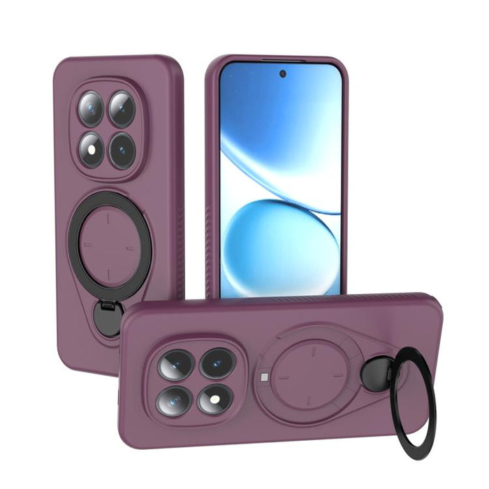 Funda Ring Shield MagSafe de TPU para teléfono con soporte giratorio de 360 grados, For Redmi Note 15 Pro+ 5G 163.3mm, For Redmi Note 15 4G / 5G Global 164mm, For Redmi Note 15 Pro 4G Global 163.2mm, For Redmi Note 15 Pro 5G Global 163.6mm           ...