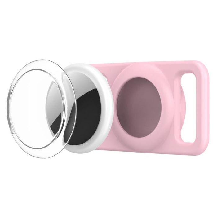 xDfind Silicone Pet Collar Tracker Transparent PC Cover, For AirTag 2nd Gen / AirTag 1st Gen