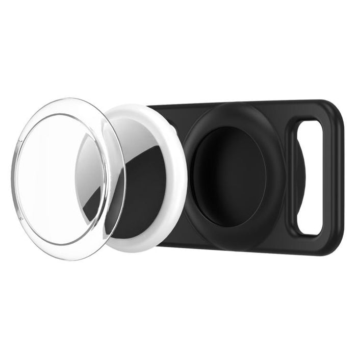 xDfind Silicone Pet Collar Tracker Transparent PC Cover, For AirTag 2nd Gen / AirTag 1st Gen