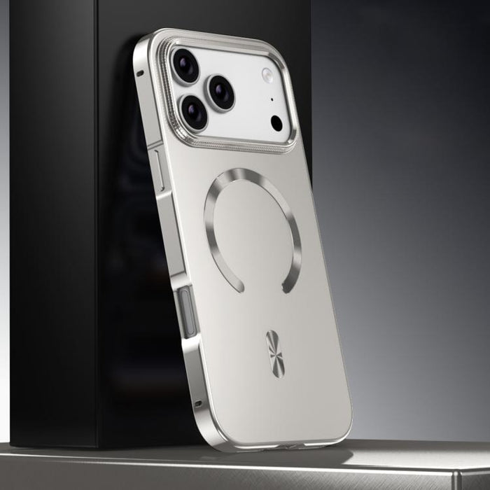 Frosted Magnetic Shield MagSafe Alloy Metal Phone Case, For iPhone 17 Pro Max, For iPhone 17 Pro, For iPhone 17, For iPhone Air, For iPhone 16 Pro Max, For iPhone 16 Pro, For iPhone 15 Pro Max, For iPhone 15 Pro