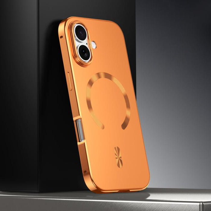 Frosted Magnetic Shield MagSafe Alloy Metal Phone Case, For iPhone 17 Pro Max, For iPhone 17 Pro, For iPhone 17, For iPhone Air, For iPhone 16 Pro Max, For iPhone 16 Pro, For iPhone 15 Pro Max, For iPhone 15 Pro