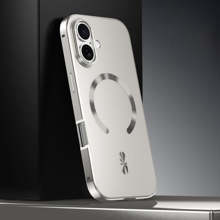Frosted Magnetic Shield MagSafe Alloy Metal Phone Case, For iPhone 17 Pro Max, For iPhone 17 Pro, For iPhone 17, For iPhone Air, For iPhone 16 Pro Max, For iPhone 16 Pro, For iPhone 15 Pro Max, For iPhone 15 Pro