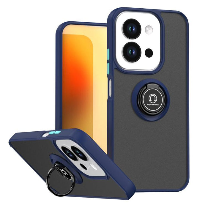 Funda para teléfono Q Shadow 1 Series de TPU + PC con anillo, For Redmi A7 Pro 4G / 5G 171mm, For Redmi 15a 5G, For Redmi Note 15 Pro 4G Global 163.2mm, For Redmi 15C 5G / 4G EU 173mm, For Redmi 15C 5G / 4G Global 171mm
