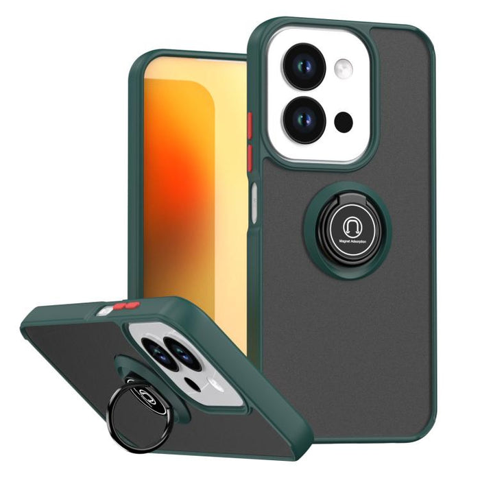 Funda para teléfono Q Shadow 1 Series de TPU + PC con anillo, For Redmi A7 Pro 4G / 5G 171mm, For Redmi 15a 5G, For Redmi Note 15 Pro 4G Global 163.2mm, For Redmi 15C 5G / 4G EU 173mm, For Redmi 15C 5G / 4G Global 171mm