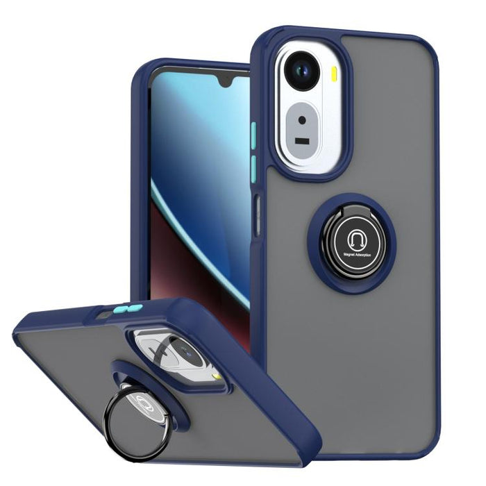 Funda para teléfono Q Shadow 1 Series de TPU + PC con anillo, For Redmi A7 Pro 4G / 5G 171mm, For Redmi 15a 5G, For Redmi Note 15 Pro 4G Global 163.2mm, For Redmi 15C 5G / 4G EU 173mm, For Redmi 15C 5G / 4G Global 171mm