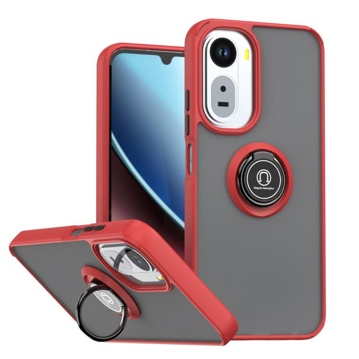 Funda para teléfono Q Shadow 1 Series de TPU + PC con anillo, For Redmi A7 Pro 4G / 5G 171mm, For Redmi 15a 5G, For Redmi Note 15 Pro 4G Global 163.2mm, For Redmi 15C 5G / 4G EU 173mm, For Redmi 15C 5G / 4G Global 171mm