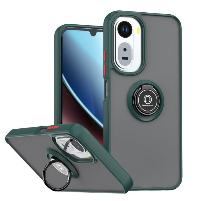 Funda para teléfono Q Shadow 1 Series de TPU + PC con anillo, For Redmi A7 Pro 4G / 5G 171mm, For Redmi 15a 5G, For Redmi Note 15 Pro 4G Global 163.2mm, For Redmi 15C 5G / 4G EU 173mm, For Redmi 15C 5G / 4G Global 171mm