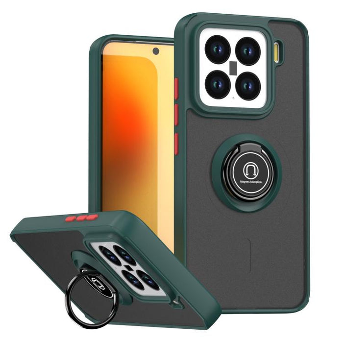 Funda para teléfono Q Shadow 1 Series de TPU + PC con anillo, For Xiaomi 17T Pro 5G, For Xiaomi 17T 5G, For Xiaomi 17 Pro Max, For Xiaomi 17 Pro, For Xiaomi 17, For Xiaomi 15T Pro 5G, For Xiaomi 15T 5G, For Xiaomi 15 5G