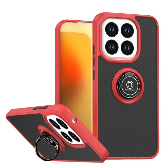 Funda para teléfono Q Shadow 1 Series de TPU + PC con anillo, For Xiaomi 17T Pro 5G, For Xiaomi 17T 5G, For Xiaomi 17 Pro Max, For Xiaomi 17 Pro, For Xiaomi 17, For Xiaomi 15T Pro 5G, For Xiaomi 15T 5G, For Xiaomi 15 5G