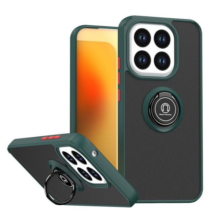 Funda para teléfono Q Shadow 1 Series de TPU + PC con anillo, For Xiaomi 17T Pro 5G, For Xiaomi 17T 5G, For Xiaomi 17 Pro Max, For Xiaomi 17 Pro, For Xiaomi 17, For Xiaomi 15T Pro 5G, For Xiaomi 15T 5G, For Xiaomi 15 5G
