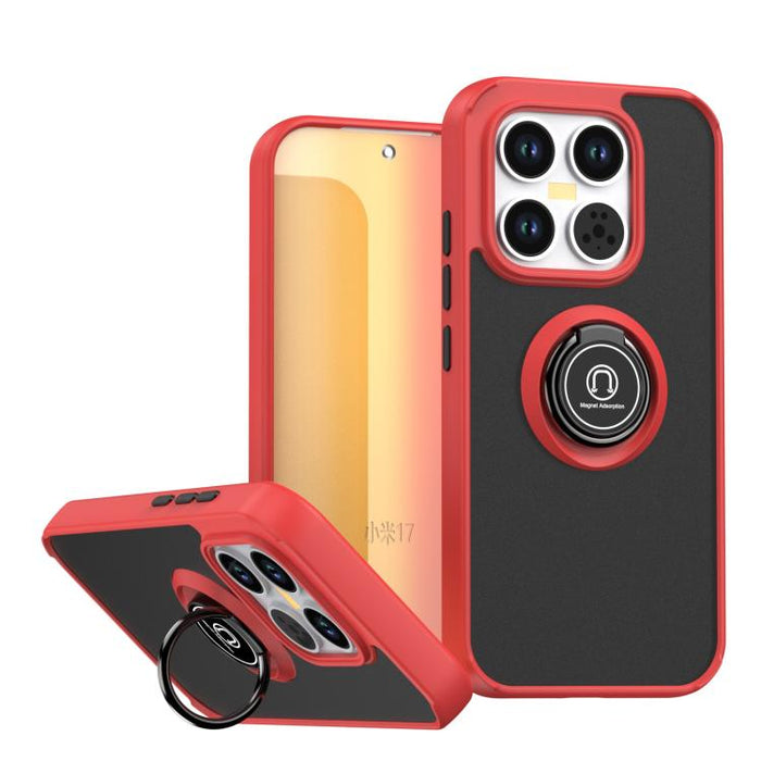 Funda para teléfono Q Shadow 1 Series de TPU + PC con anillo, For Xiaomi 17T Pro 5G, For Xiaomi 17T 5G, For Xiaomi 17 Pro Max, For Xiaomi 17 Pro, For Xiaomi 17, For Xiaomi 15T Pro 5G, For Xiaomi 15T 5G, For Xiaomi 15 5G