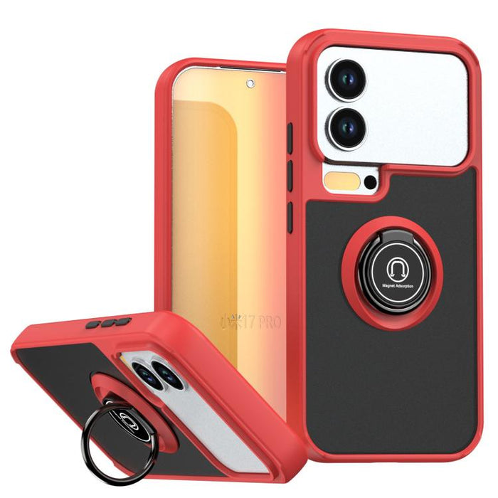 Funda para teléfono Q Shadow 1 Series de TPU + PC con anillo, For Xiaomi 17T Pro 5G, For Xiaomi 17T 5G, For Xiaomi 17 Pro Max, For Xiaomi 17 Pro, For Xiaomi 17, For Xiaomi 15T Pro 5G, For Xiaomi 15T 5G, For Xiaomi 15 5G