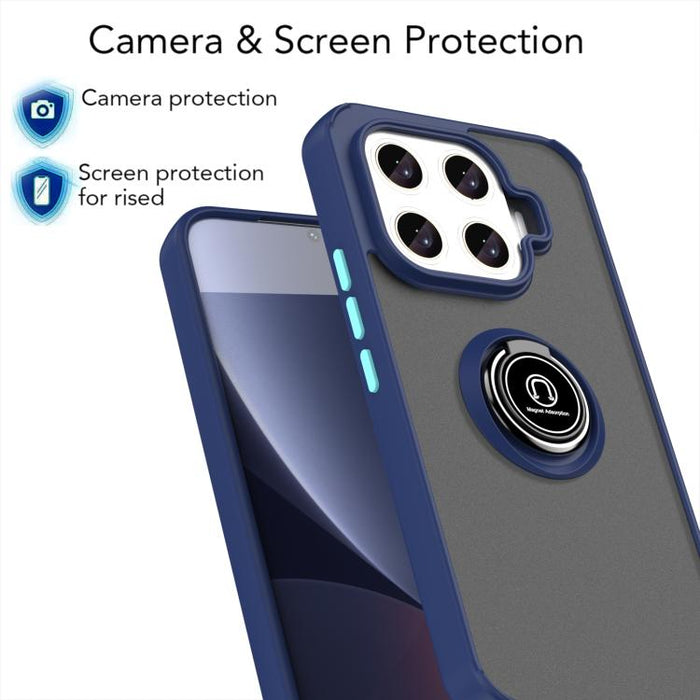 Funda para teléfono Q Shadow 1 Series de TPU + PC con anillo, For Xiaomi 17T Pro 5G, For Xiaomi 17T 5G, For Xiaomi 17 Pro Max, For Xiaomi 17 Pro, For Xiaomi 17, For Xiaomi 15T Pro 5G, For Xiaomi 15T 5G, For Xiaomi 15 5G