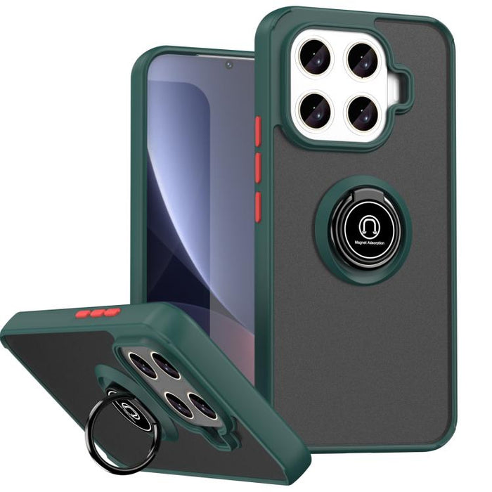 Funda para teléfono Q Shadow 1 Series de TPU + PC con anillo, For Xiaomi 17T Pro 5G, For Xiaomi 17T 5G, For Xiaomi 17 Pro Max, For Xiaomi 17 Pro, For Xiaomi 17, For Xiaomi 15T Pro 5G, For Xiaomi 15T 5G, For Xiaomi 15 5G