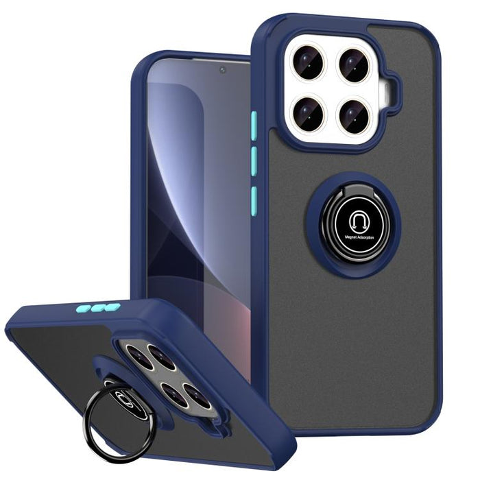Funda para teléfono Q Shadow 1 Series de TPU + PC con anillo, For Xiaomi 17T Pro 5G, For Xiaomi 17T 5G, For Xiaomi 17 Pro Max, For Xiaomi 17 Pro, For Xiaomi 17, For Xiaomi 15T Pro 5G, For Xiaomi 15T 5G, For Xiaomi 15 5G