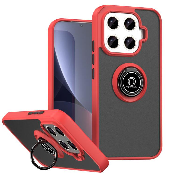 Funda para teléfono Q Shadow 1 Series de TPU + PC con anillo, For Xiaomi 17T Pro 5G, For Xiaomi 17T 5G, For Xiaomi 17 Pro Max, For Xiaomi 17 Pro, For Xiaomi 17, For Xiaomi 15T Pro 5G, For Xiaomi 15T 5G, For Xiaomi 15 5G